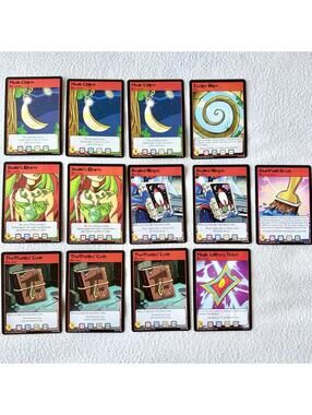 NEAR MINT+ 2003 Neopets TCG Items Books Charms Bundle of 13 Trading Cards